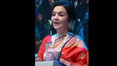 Nita Ambani, Chairperson and founder of the Reliance Foundation, Dhirubhai Ambani International School, and a director of Reliance Industries, addressing the families of the refinery’s staff. Nita Ambani, Chairperson and founder of the Reliance Foundation, Dhirubhai Ambani International School, and a director of Reliance Industries, addressing the families of the refinery’s staff.