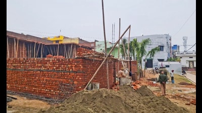The under construction police station near Jama Masjid in Sambhal (File photo)