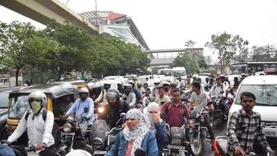 As part of the advisory, the Delhi Police highlighted traffic restrictions in place due to a VVIP visit in northwest Delhi. (File) (HT Photo) As part of the advisory, the Delhi Police highlighted traffic restrictions in place due to a VVIP visit in northwest Delhi. (File) (HT Photo)