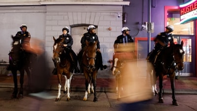 New Orleans Police Department (NOPD) mounted police officers patrol, following an incident in which people were killed by a man driving a truck in an attack during New Year's celebrations, in New Orleans, Louisiana, U.S., January 2, 2025. REUTERS/Eduardo Munoz (REUTERS)