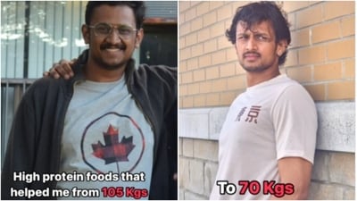 Jithin shared a list of the high-protein food items that we should consider adding to the diet for faster weight loss. (Instagram/@jithin_vsuresh) Jithin shared a list of the high-protein food items that we should consider adding to the diet for faster weight loss. (Instagram/@jithin_vsuresh)