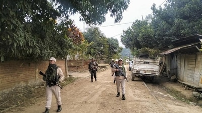 Protesters stormed the Kangpokpi police station on Friday evening, pelting stones and intensifying their demands for the withdrawal of security forces. (Representational image/PTI) Protesters stormed the Kangpokpi police station on Friday evening, pelting stones and intensifying their demands for the withdrawal of security forces. (Representational image/PTI)
