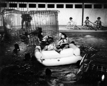 Missoni's Milan swimming pool show Missoni's Milan swimming pool show