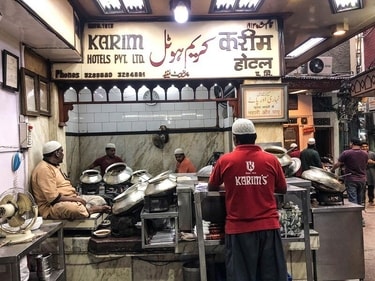 Karim's, in Old Delhi, serves a variety of delectable dishes. Karim's, in Old Delhi, serves a variety of delectable dishes.