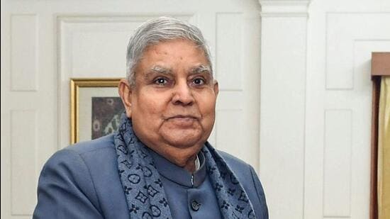 Vice President Jagdeep Dhankhar. (President of India - X)