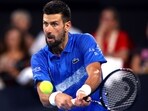 Serbia's Novak Djokovic in action. Serbia's Novak Djokovic in action.