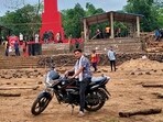 Mukesh Chandrakar's body was discovered in a septic tank that had been freshly sealed with concrete. Mukesh Chandrakar's body was discovered in a septic tank that had been freshly sealed with concrete.