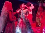 Hania Aamir danced to Bollywood songs at a Pakistani wedding.