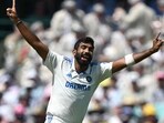 India's Jasprit Bumrah celebrates a successful caught-behind appeal, dismissing Australia's Marnus Labuschagne on day two of the fifth Test match.