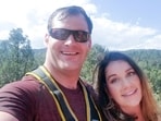 Undated photo of Alicia Arritt (R) with former Army Special Forces soldier Matthew Livelsberger.