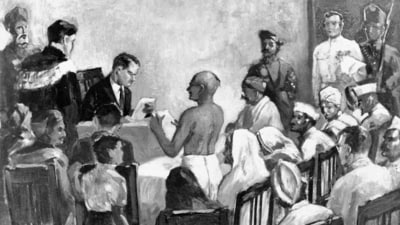 In 1922, when tried for stoking ‘disaffection’ against the British Empire, Gandhi told the bewildered British judge: ‘I am, therefore, here to submit not to a light penalty, but to the highest penalty' (Alamy Stock Photo) In 1922, when tried for stoking ‘disaffection’ against the British Empire, Gandhi told the bewildered British judge: ‘I am, therefore, here to submit not to a light penalty, but to the highest penalty' (Alamy Stock Photo)