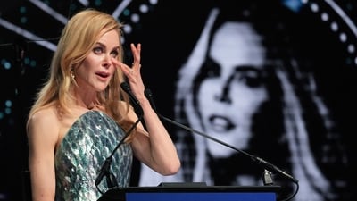 Nicole Kidman accepts the international star award for "Babygirl" during the 36th annual Palm Springs International Film Festival Awards Gala on Friday, Jan. 3, 2025, in Palm Springs, Calif. (AP Photo/Chris Pizzello) (Invision) Nicole Kidman accepts the international star award for "Babygirl" during the 36th annual Palm Springs International Film Festival Awards Gala on Friday, Jan. 3, 2025, in Palm Springs, Calif. (AP Photo/Chris Pizzello) (Invision)