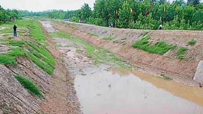 A portion of the canal on which work had started. (HT File)