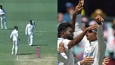 Yahashvi Jaiswal mocks Sam Konstas on Day 2 of SCG Test. (X/AFP Images) Yahashvi Jaiswal mocks Sam Konstas on Day 2 of SCG Test. (X/AFP Images)