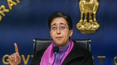 Delhi chief minister Atishi addresses a press conference. (PTI) Delhi chief minister Atishi addresses a press conference. (PTI)