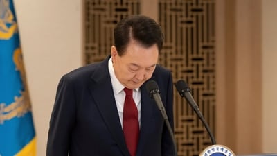 Following the disastrous martial law proclamation last month, which parliament quickly rejected, the South Korean president was impeached and suspended, and a separate arrest warrant was then issued. (AP)