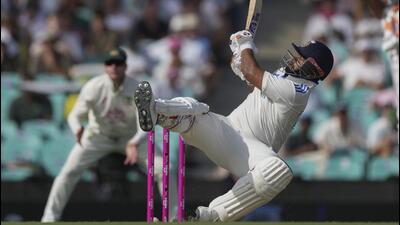 Rishabh Pant bats on Day 2 of Sydney Test against Australia on Saturday. (AP) Rishabh Pant bats on Day 2 of Sydney Test against Australia on Saturday. (AP)