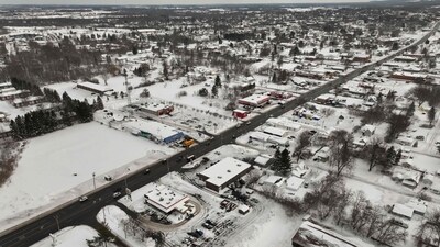 In this aerial view, morning snow covers the town of December 4, 2024 in Watertown, New York. (Getty Images/AFP) In this aerial view, morning snow covers the town of December 4, 2024 in Watertown, New York. (Getty Images/AFP)