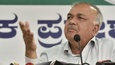 Karnataka home minister Ramalinga Reddy. (Arijit Sen/HT Photo) Karnataka home minister Ramalinga Reddy. (Arijit Sen/HT Photo)