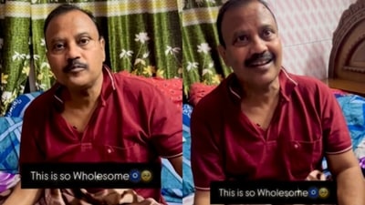 A father's heartfelt and hilariously dramatic reaction to his daughter's first cooking attempt captured hearts. (Instagram/ritzzz__2409) A father's heartfelt and hilariously dramatic reaction to his daughter's first cooking attempt captured hearts. (Instagram/ritzzz__2409)