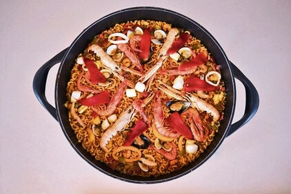 Fideua from Spain (adobe stock) Fideua from Spain (adobe stock)
