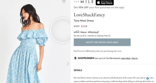 Katrina's dress comes with a price tag of ₹13,100. (orchardmile.com) Katrina's dress comes with a price tag of ₹13,100. (orchardmile.com)