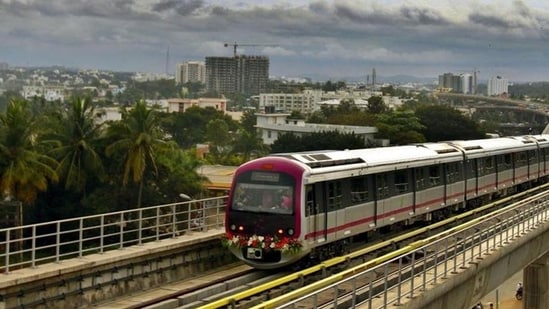 Bengaluru's Namma Metro fares are likely to be increased. (Ajay Aggarwal/HT Photo)