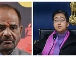 BJP's Kalkaji candidate Ramesh Bidhuri (left) and Delhi CM Atishi. BJP's Kalkaji candidate Ramesh Bidhuri (left) and Delhi CM Atishi.