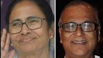 West Bengal chief minister Mamata Banerjee (left) and former state Congress chief Pradip Bhattacharya (right) (File Photos)
