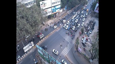 As a result of the police efforts, commuting time reduced by 15 to 25%. (HT PHOTO)