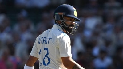India's Virat Kohli reacts on his dismissal on day two of the fifth Test match between Australia and India at the Sydney Cricket Ground (AFP) India's Virat Kohli reacts on his dismissal on day two of the fifth Test match between Australia and India at the Sydney Cricket Ground (AFP)