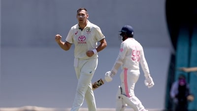 Jasprit Bumrah, who didn't come out to bowl, did bat in India's second innings but didn't fail to open account and was dismissed by Scott Boland. (AFP) Jasprit Bumrah, who didn't come out to bowl, did bat in India's second innings but didn't fail to open account and was dismissed by Scott Boland. (AFP)