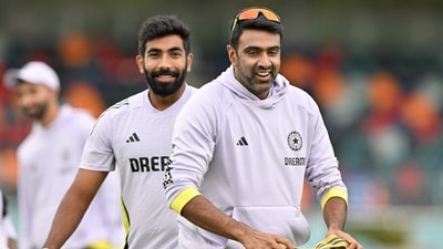 Jasprit Bumrah and Ravichandran Ashwin during training earlier in the Border-Gavaskar Trophy. (AFP) Jasprit Bumrah and Ravichandran Ashwin during training earlier in the Border-Gavaskar Trophy. (AFP)