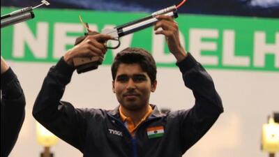 On Thursday, Saurabh Chaudhary delivered a qualification score of 591 in Men’s 10m Air Pistol, rewriting his own national record of 589 set in 2021 (NRAI)