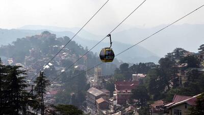 The Jakhoo ropeway in Shimla. (HT Archive) The Jakhoo ropeway in Shimla. (HT Archive)