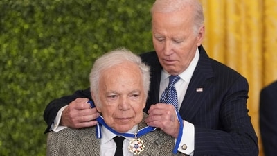 Fashion designer Ralph Lauren receives the Medal of Freedom from United States President Joe Biden during a ceremony at the White House in Washington, DC, January 4, 2025. (Photo by Chris Kleponis / AFP) (AFP) Fashion designer Ralph Lauren receives the Medal of Freedom from United States President Joe Biden during a ceremony at the White House in Washington, DC, January 4, 2025. (Photo by Chris Kleponis / AFP) (AFP)
