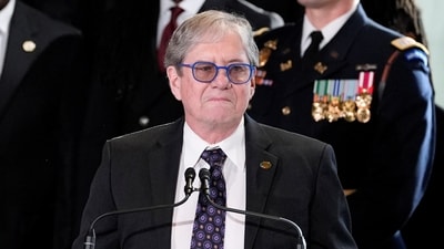 James "Chip" Carter, the late president's son bid goodbye to him in a speech (Alex Brandon/Pool via REUTERS)