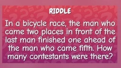A tricky brain teaser about positions in a bicycle race has puzzled users. (X/@Brainy_Bits_Hub) A tricky brain teaser about positions in a bicycle race has puzzled users. (X/@Brainy_Bits_Hub)