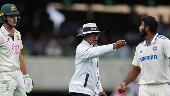 Sam Konstas and Jasprit Bumrah were involved in an altercation on Day 1 of the Sydney Test AP/PTI(AP01_03_2025_000091A) (AP)