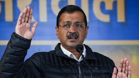 Aam Aadmi Party (AAP) chief Arvind Kejriwal addresses a press conference in New Delhi on Sunday. Aam Aadmi Party (AAP) chief Arvind Kejriwal addresses a press conference in New Delhi on Sunday.