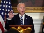 President Joe Biden speaks at a reception for new Democratic members of Congress in the State Dining Room of the White House on Sunday. (AP Photo) President Joe Biden speaks at a reception for new Democratic members of Congress in the State Dining Room of the White House on Sunday. (AP Photo)