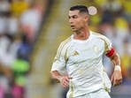Cristiano Ronaldo in action during the Saudi Pro League football match between Al-Ittihad and Al-Nassr at King Abdullah Sports City in Jeddah. Cristiano Ronaldo in action during the Saudi Pro League football match between Al-Ittihad and Al-Nassr at King Abdullah Sports City in Jeddah.