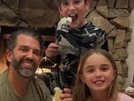 Trump Jr. shared the photos with his kids on Instagram, where he enjoys over 7.9 million followers. Trump Jr. shared the photos with his kids on Instagram, where he enjoys over 7.9 million followers.