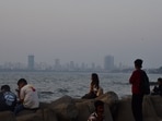 A view of the city skyline, at Dadar, in Mumbai, India, on  Monday.