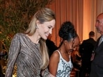  Angelina Jolie and Zahara Jolie attend the 82nd Annual Golden Globe Awards at The Beverly Hilton on January 05, 2025 in Beverly Hills, California. 