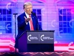 US President-elect Donald Trump speaks during Turning Point's annual AmericaFest 2024 in Phoenix, Arizona, on December 22, 2024. US President-elect Donald Trump speaks during Turning Point's annual AmericaFest 2024 in Phoenix, Arizona, on December 22, 2024.