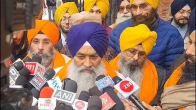 Akal Takht jathedar Giani Raghbir Singh interacting with the media in Amritsar on Monday. (HT File) Akal Takht jathedar Giani Raghbir Singh interacting with the media in Amritsar on Monday. (HT File)
