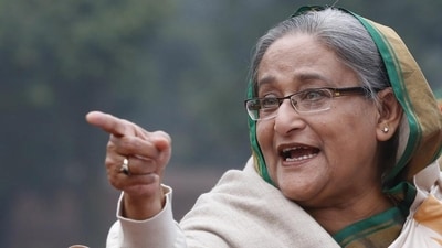 Former Bangladesh Prime Minister and Awami League Party chief Sheikh Hasina (AP FILE) (HT_PRINT)
