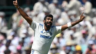 India's Jasprit Bumrah celebrates a successful caught-behind appeal, dismissing Australia's Marnus Labuschagne on day two of the fifth Test match between Australia and India at the Sydney Cricket Ground (AFP) India's Jasprit Bumrah celebrates a successful caught-behind appeal, dismissing Australia's Marnus Labuschagne on day two of the fifth Test match between Australia and India at the Sydney Cricket Ground (AFP)