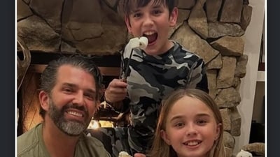 Trump Jr. shared the photos with his kids on Instagram, where he enjoys over 7.9 million followers. (Instagram) Trump Jr. shared the photos with his kids on Instagram, where he enjoys over 7.9 million followers. (Instagram)